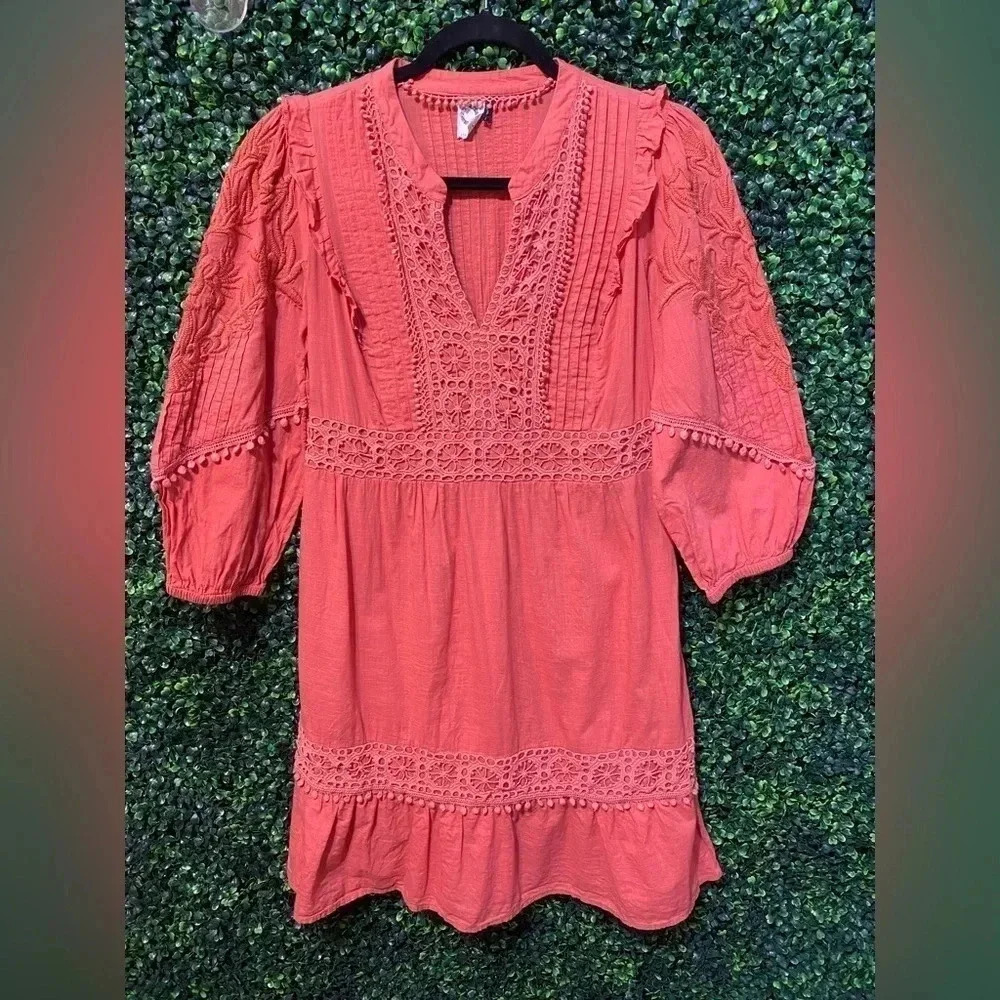 Anthropologie Josephine Embroidered Dress by Akemi + Kin - Size Small - Picture 4 of 8